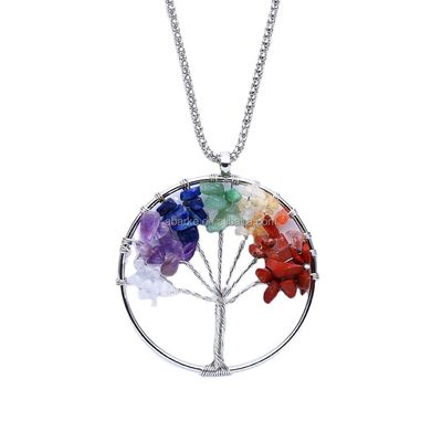 ABKP-021 Tecnica cristallo lucido albero della vita collana bellezza senza tempo