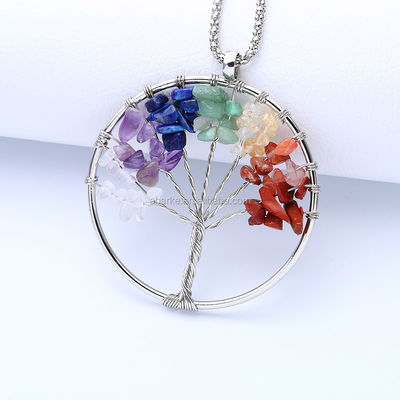 ABKP-021 Tecnica cristallo lucido albero della vita collana bellezza senza tempo