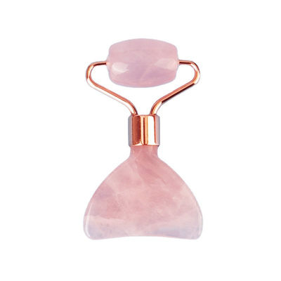 Mini Rose Quartz Jade Roller Eye Skin Care Gua Sha Board Dispositivo di bellezza facciale multifunzionale entro 90 caratteri
