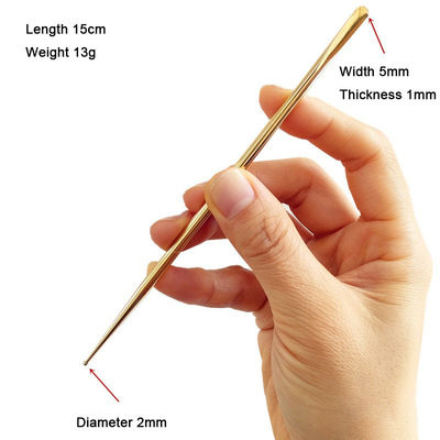 Cura della pelle del corpo Acupoint Stick Copper Gua Sha Massage Tool con immagine e certificato ISO9001