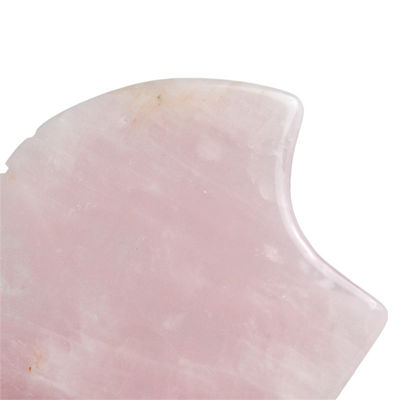 2024 Rose Quartz Gua Sha Massaggio Strumento Con Denti Naturale Piuma Cristallina Bellezza Massaggiatore Face Lifting Anti Aging Logo Rosa
