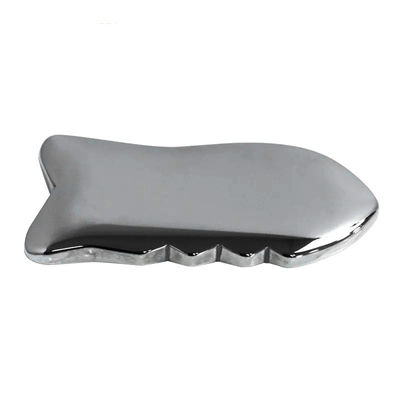 Terahertz Gua Sha Scraping Massaggio Strumento con pietra di energia e massaggio punto di agopuntura 91 * 37mm