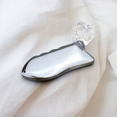 Terahertz Gua Sha Scraping Massaggio Strumento con pietra di energia e massaggio punto di agopuntura 91 * 37mm