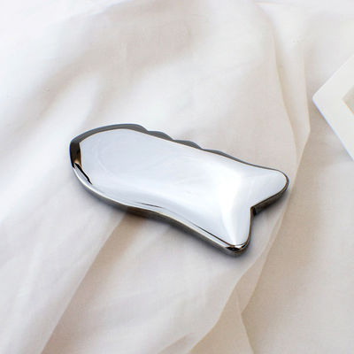 Terahertz Gua Sha Scraping Massaggio Strumento con pietra di energia e massaggio punto di agopuntura 91 * 37mm