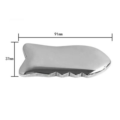 Terahertz Gua Sha Scraping Massaggio Strumento con pietra di energia e massaggio punto di agopuntura 91 * 37mm