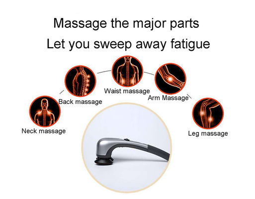 Martello di massaggio a infrarossi portatile in silicone ABS per massaggio dei tessuti profondi Muscoli delle spalle delle gambe dei piedi Velocità infinitamente variabile