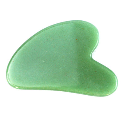 75*50mm Rose Quartz Jade Bian stone Sculpting Heart Gua Sha Face Sculpting Tool per il collo Spalla Massaggio spalla Anti-aging