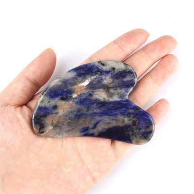 75*50mm Rose Quartz Jade Bian stone Sculpting Heart Gua Sha Face Sculpting Tool per il collo Spalla Massaggio spalla Anti-aging