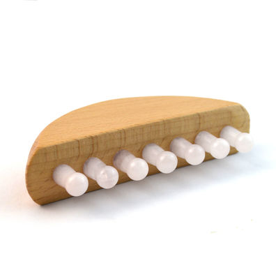 Combine per il massaggio dei capelli in legno rosa quarzo giada Guasha Meridiano Scalp Gua Sha Massager Combine per il massaggio dei capelli con funzione Gua Sha