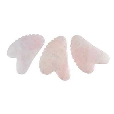 Massaggiatore Faciale Cuore Rosa a Forma di Rosa Quarzo Gua Sha Massaggio Strumento con denti Massaggiatore di Bellezza della Pelle Cristallina 2024