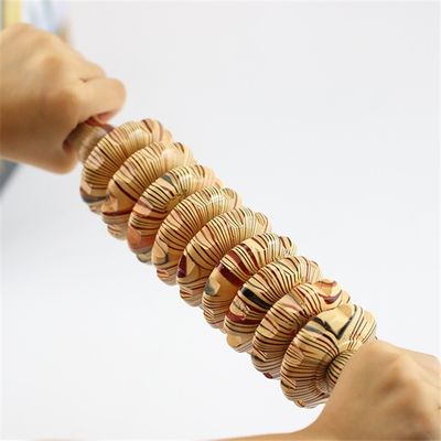 OEM ODM 38*5.5cm Roller di massaggio addominale in legno Massaggio del corpo Roller di giada