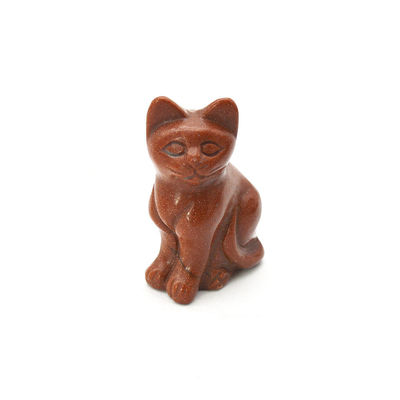 Figurina di gatto di agata scolpita a mano in stile Feng Shui per la guarigione e la decorazione degli animali
