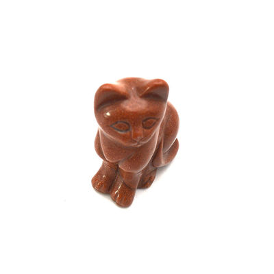 Figurina di gatto di agata scolpita a mano in stile Feng Shui per la guarigione e la decorazione degli animali