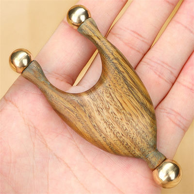 Massaggiatore Faciale Gua Sha in rame di legno di sandalo vantaggioso per la stimolazione del punto di acupuntura e strumento di lifting facciale