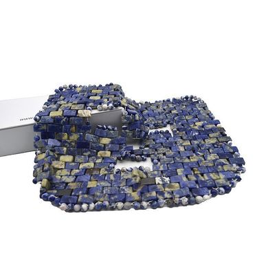 Ametista Giada Roller naturale Blu Dot Stone Maschera Faciale Anti-invecchiamento Terapia a caldo o freddo Strumento per la cura della pelle facciale