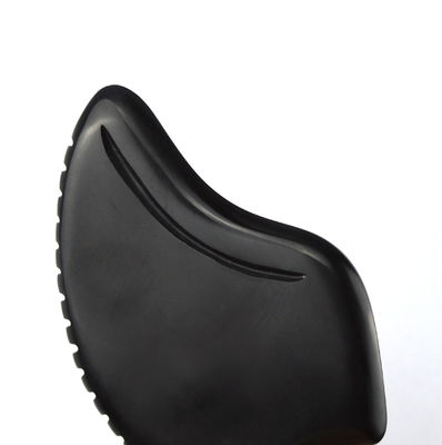 Disponibile strumento di massaggio a forma di cuore Gua Sha in pietra bianca nera naturale per la meditazione rilassante