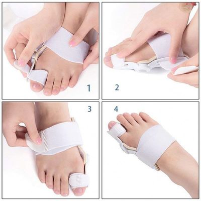 TPR Adulto Big Foot Straightener Bunion Correzione Giorno/Notte Bambini Doll Toe Straightener Per Scarpe
