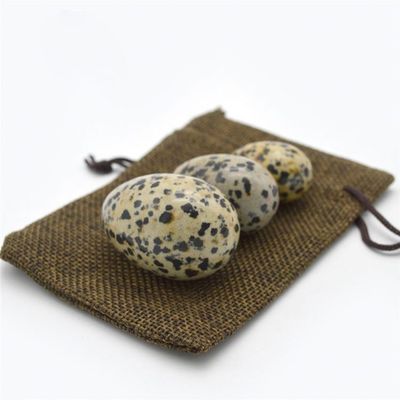 Uova calde dalmata di giaspo Yoni Set per donne 3 dimensioni Vibrating giada gemstone uova