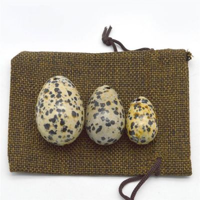 Uova calde dalmata di giaspo Yoni Set per donne 3 dimensioni Vibrating giada gemstone uova