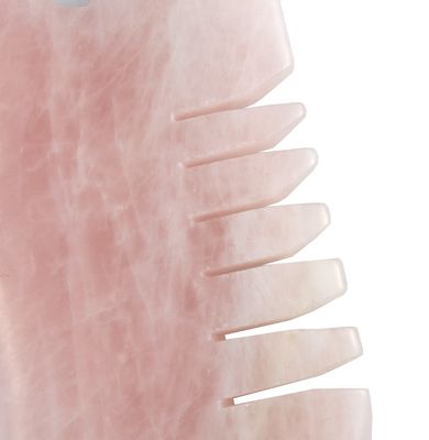 Massaggio della testa Rose Quartz Gua Sha Scalp Comb Tool per auto cura della pelle Spa Facial Lifting