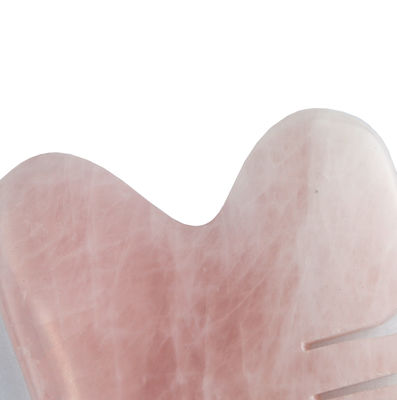Massaggio della testa Rose Quartz Gua Sha Scalp Comb Tool per auto cura della pelle Spa Facial Lifting