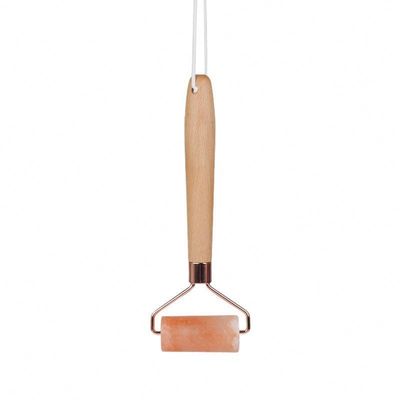 16.5*6.4*2.3cm Natural Himalayan Rock Salt Jade Face Roller per lifting facciale e rimozione delle rughe