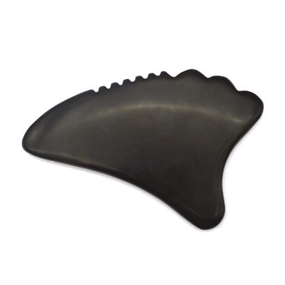 Gua Sha Tool Massaggiatore Faciale Bian Stone Faccia ecologica 105*77mm 114*74mm 2 Pcs AKBS-030 per drenaggio linfatico facciale
