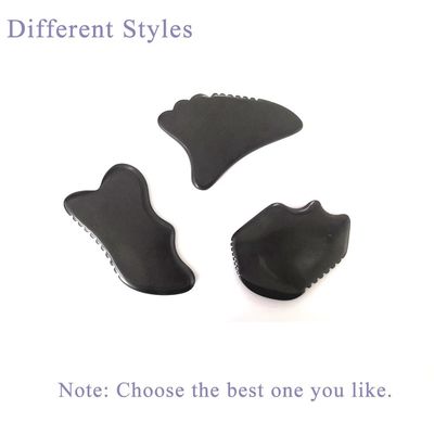 Gua Sha Tool Massaggiatore Faciale Bian Stone Faccia ecologica 105*77mm 114*74mm 2 Pcs AKBS-030 per drenaggio linfatico facciale
