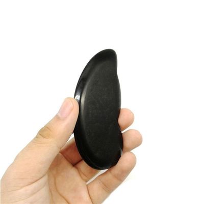 Massaggio facciale e raschiatura del corpo 9.5*5*0.5 con la pietra nera di ossidiana gua sha