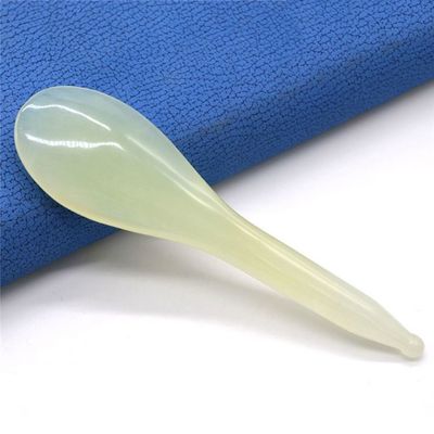 Migliora la tua esperienza di massaggio con lo strumento e la penna certificati ISO9001 Xiuyan Jade Spoon Gua Sha