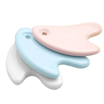 Strumento per il massaggio del corpo Tavola di Gua Sha ceramica per la cura della pelle e l'agopuntura del viso