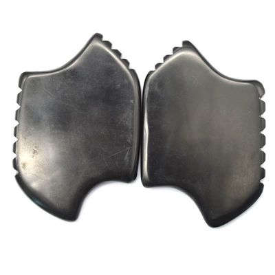 Black Bian Stone Gua Sha Scraping Massager Tool Set per corpo naturale e prestazioni