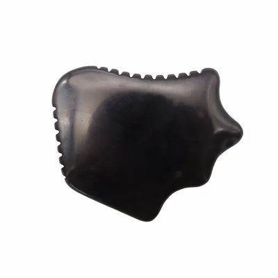 Tabella Gua Sha di ossidiana nera naturale per la cura della pelle