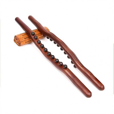 400g/pc Carbonizzato Legno di faggio Corpo Meridiano Bagnato Massaggio bastone di legno Gua Sha Scraping Massaggio Strumento