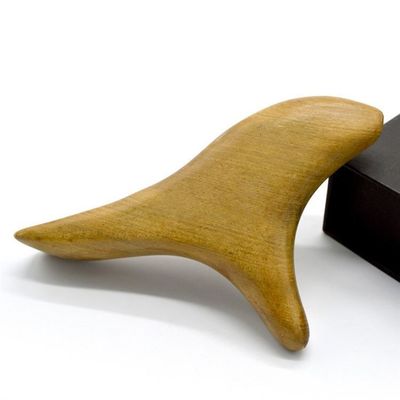 Proprietà Massaggiatore Legno naturale Triangolo Gua Sha Strumenti per il massaggio dei piedi Self-service attrezzature di bellezza
