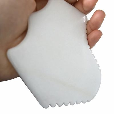 Giunta Gua Sha di Giada Bianca Naturale per Massaggiatore Faciale e Proprietà di Progettazione di Terapia di Raschiatura