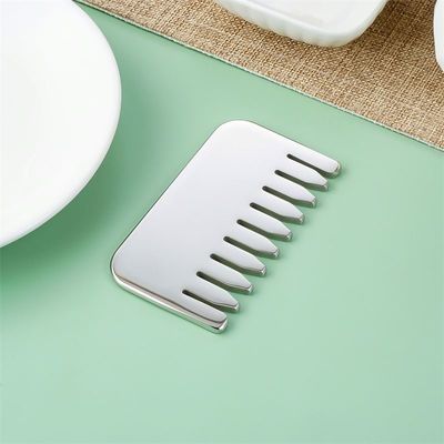 Massaggio del corpo e rilassamento del cuoio capelluto Acciaio inossidabile 304 Gua Sha pettine Scalp rilassamento e crescita dei capelli Testa Gua Sha strumento di massaggio