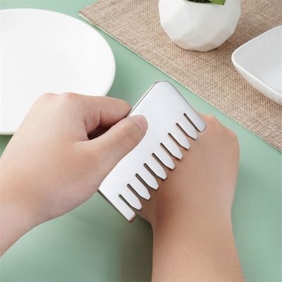 Massaggio del corpo e rilassamento del cuoio capelluto Acciaio inossidabile 304 Gua Sha pettine Scalp rilassamento e crescita dei capelli Testa Gua Sha strumento di massaggio