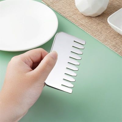 Massaggio del corpo e rilassamento del cuoio capelluto Acciaio inossidabile 304 Gua Sha pettine Scalp rilassamento e crescita dei capelli Testa Gua Sha strumento di massaggio