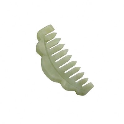 Combine per capelli di pietra di giada naturale gua sha massaggio pettine massaggiatore con proprietà di cancellazione dei meridiani immagine perfetta