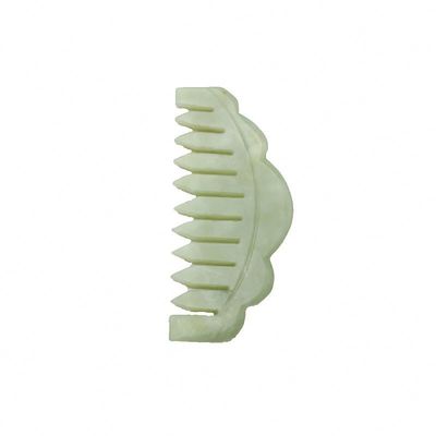 Combine per capelli di pietra di giada naturale gua sha massaggio pettine massaggiatore con proprietà di cancellazione dei meridiani immagine perfetta