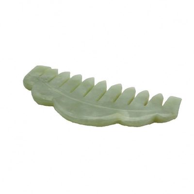 Combine per capelli di pietra di giada naturale gua sha massaggio pettine massaggiatore con proprietà di cancellazione dei meridiani immagine perfetta