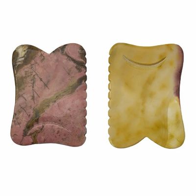Strumenti di massaggio del corpo in stile cinese Mookaite per la bellezza Strumento di massaggio per la maschera di pietra Guasha