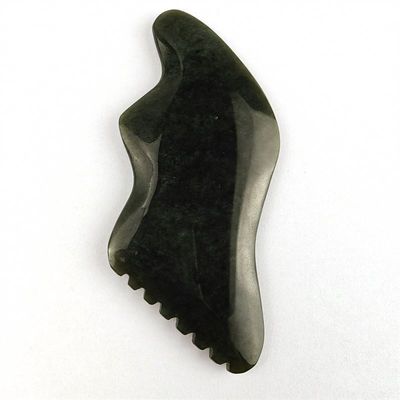 Nefrite naturale Gua Sha Board Massaggiatore Faciale con Certificato Sì Logo personalizzato Strumenti di massaggio Faciale Spa