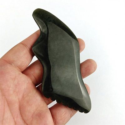 Nefrite naturale Gua Sha Board Massaggiatore Faciale con Certificato Sì Logo personalizzato Strumenti di massaggio Faciale Spa