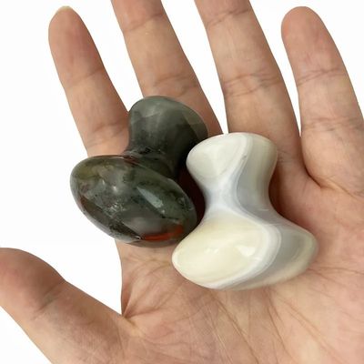 2024 Pietra di sangue Pietra di giada Pietra di Guasha Funghi Pietra di massaggio Pietra di Gua Sha Strumento Faciale La soluzione perfetta per ridurre le linee sottili