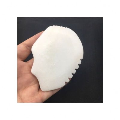 Giunta di gua sha di giada per massaggi facciale e corporeo