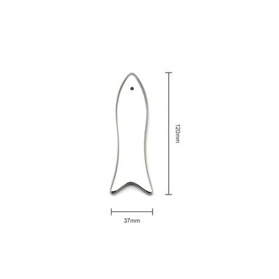 2024 Strumento di massaggio facciale portatile in acciaio inossidabile a forma di pesce caldo Gua Sha strumento per lifting facciale e ringiovanimento della pelle