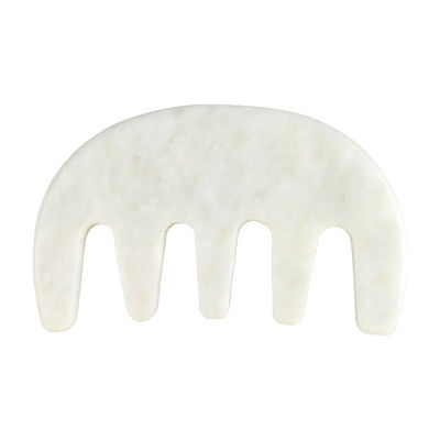 Massaggiatore per il centro benessere cinese naturale bianco Xiuyan Giada Gua Sha raschiatura pettine per il 2024 Strumenti di massaggio di tendenza