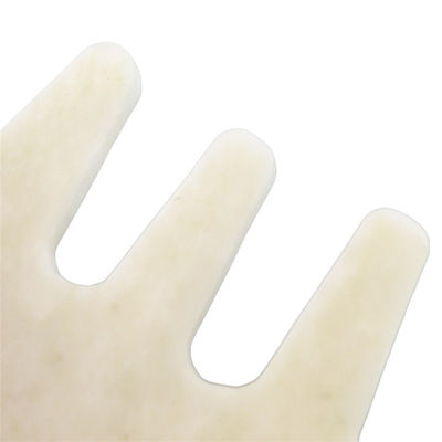Massaggiatore per il centro benessere cinese naturale bianco Xiuyan Giada Gua Sha raschiatura pettine per il 2024 Strumenti di massaggio di tendenza